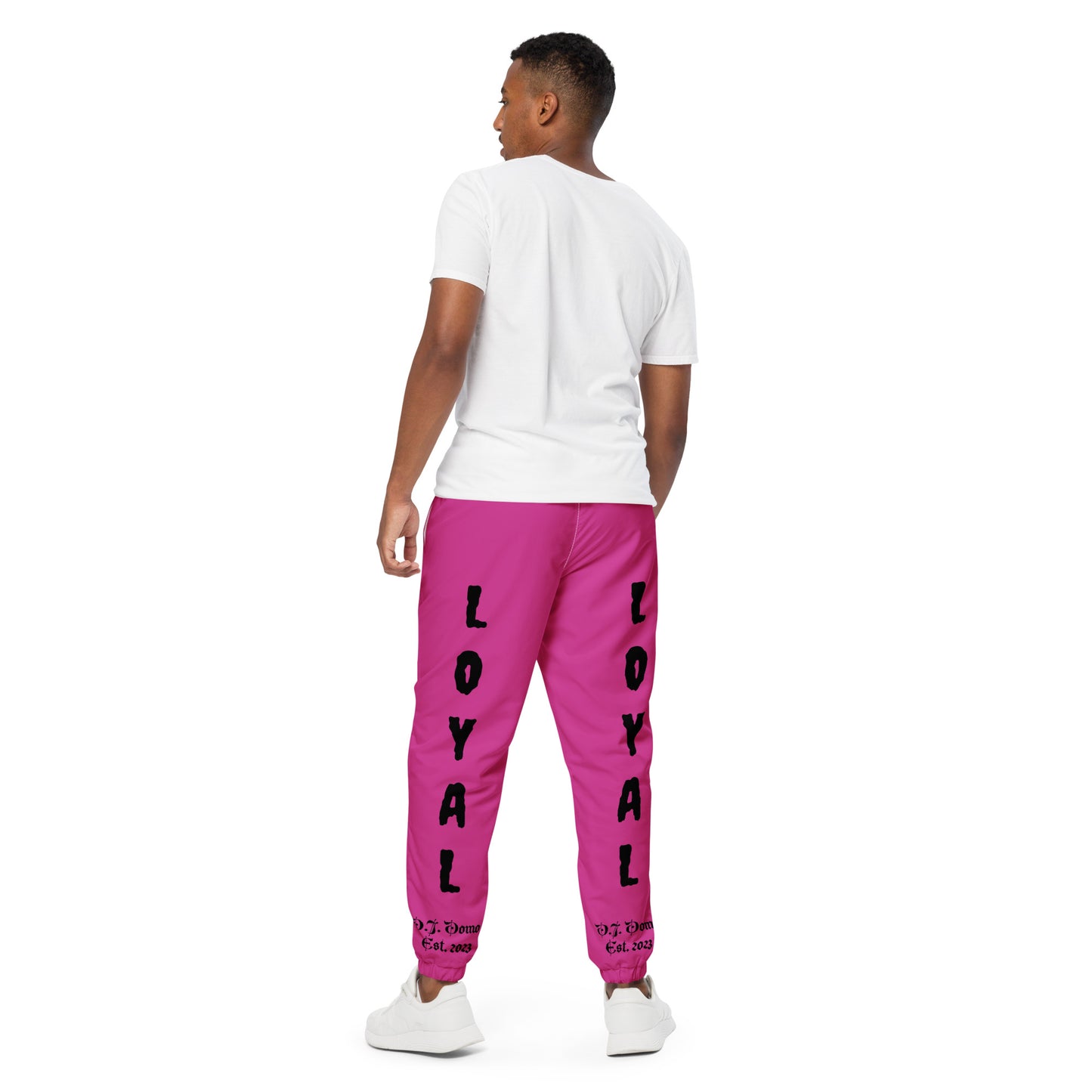 D.J. Domo "LOYAL" Unisex Track Pants Pink/Black