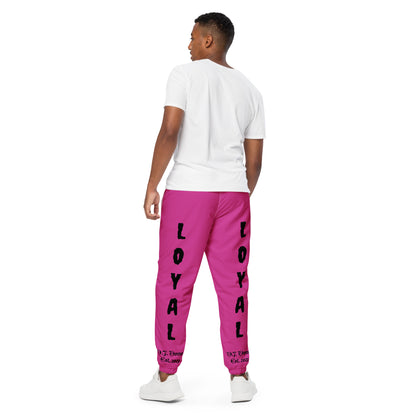 D.J. Domo "LOYAL" Unisex Track Pants Pink/Black