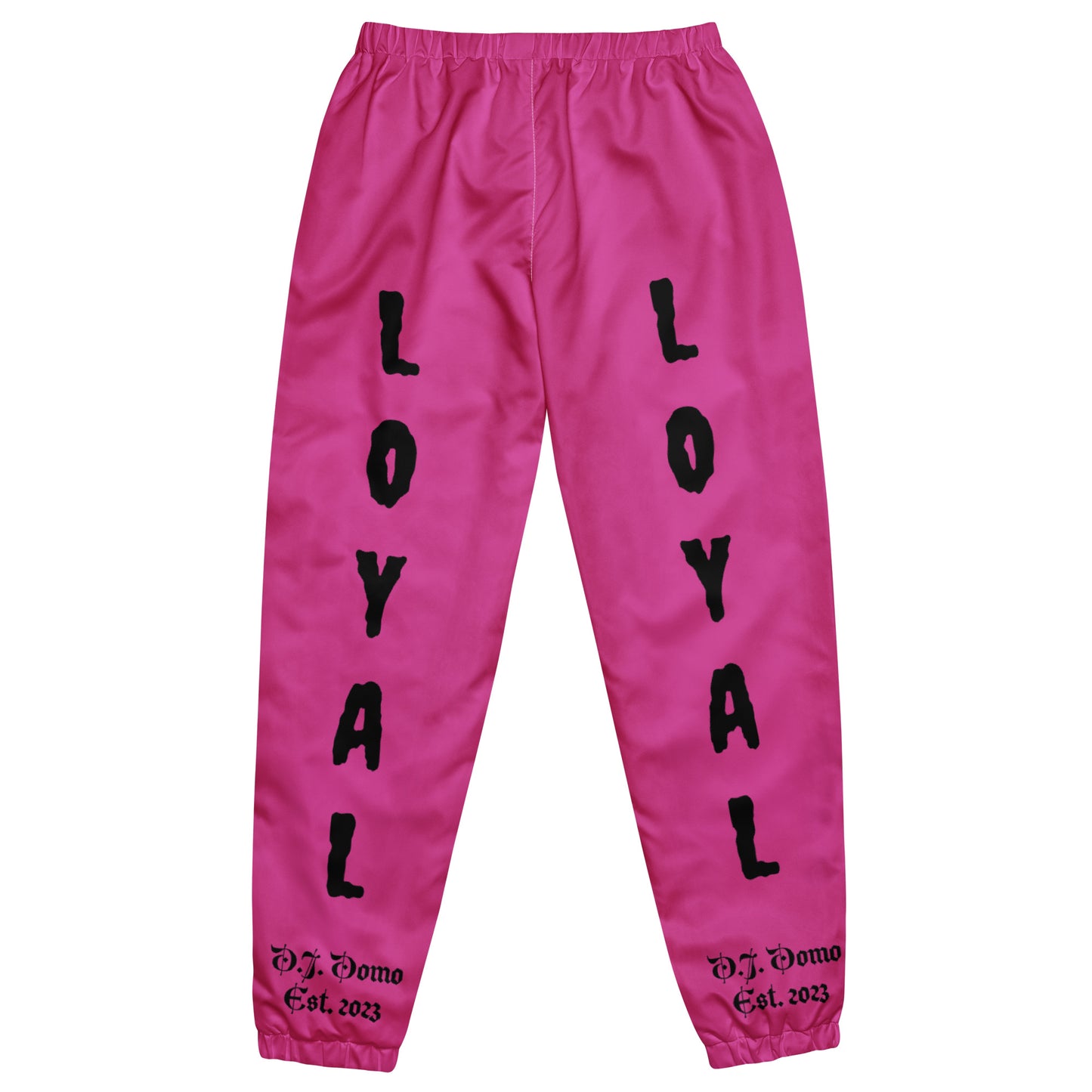 D.J. Domo "LOYAL" Unisex Track Pants Pink/Black