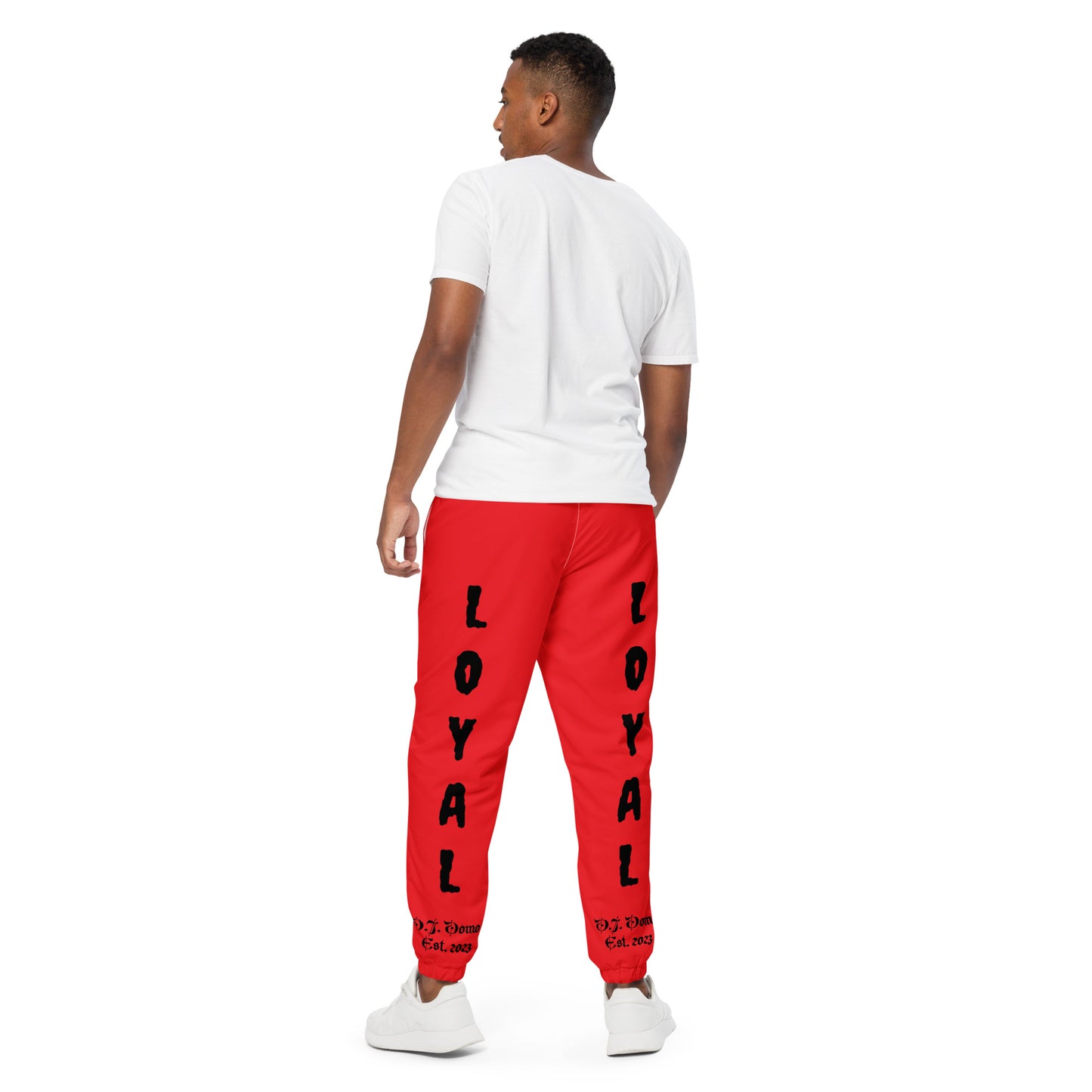 D.J. Domo "LOYAL" Unisex Track Pants Red/Black