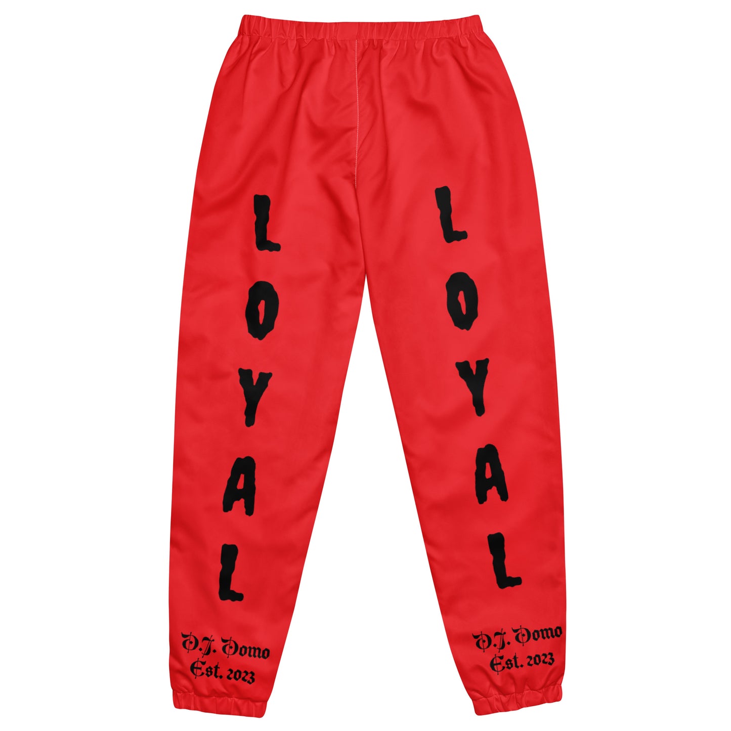 D.J. Domo "LOYAL" Unisex Track Pants Red/Black