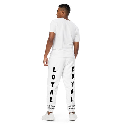 D.J. Domo "LOYAL" Unisex Track Pants White/Black