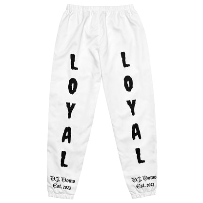 D.J. Domo "LOYAL" Unisex Track Pants White/Black