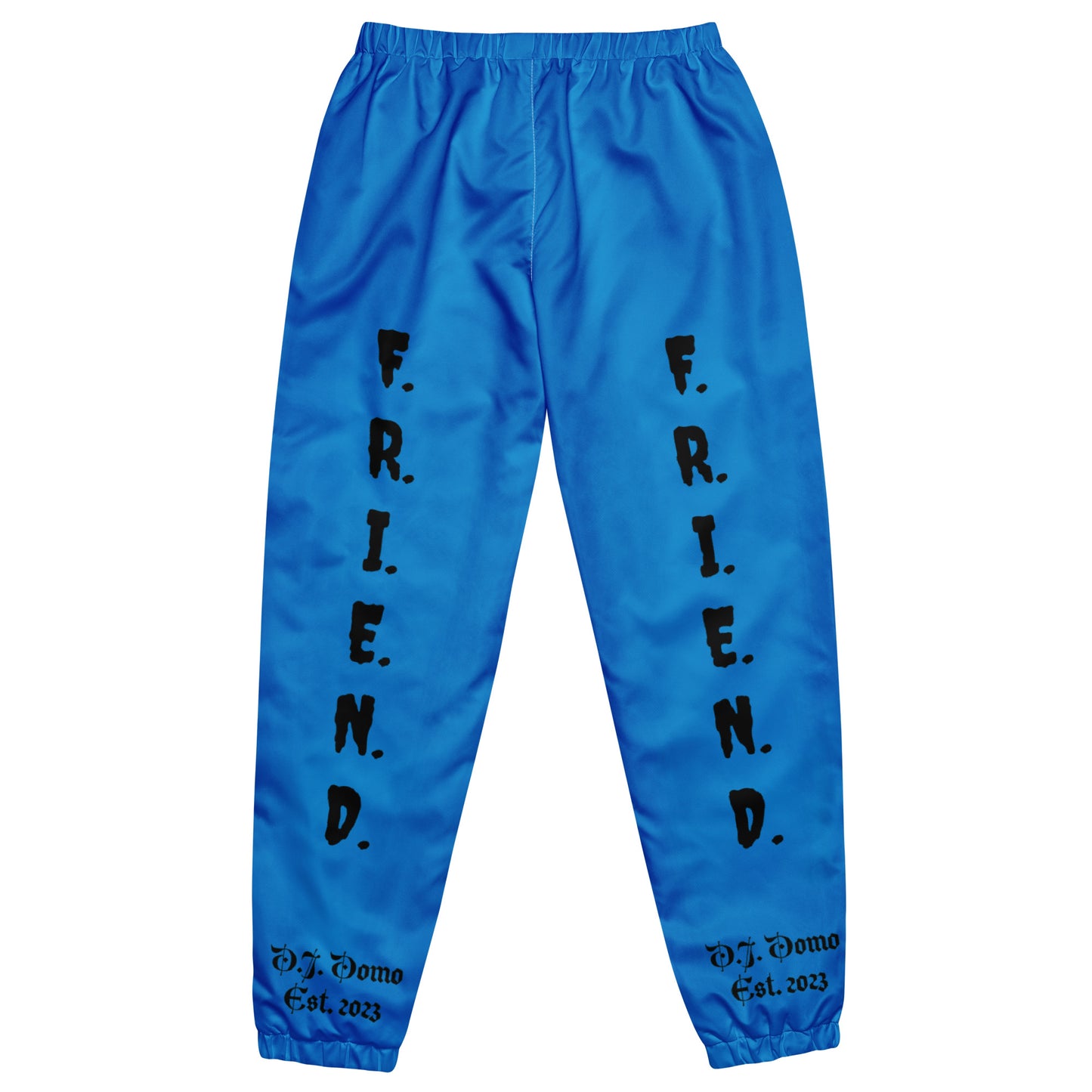 D.J. Domo "What's a Friend?" Unisex Track Pants Light Blue/Black