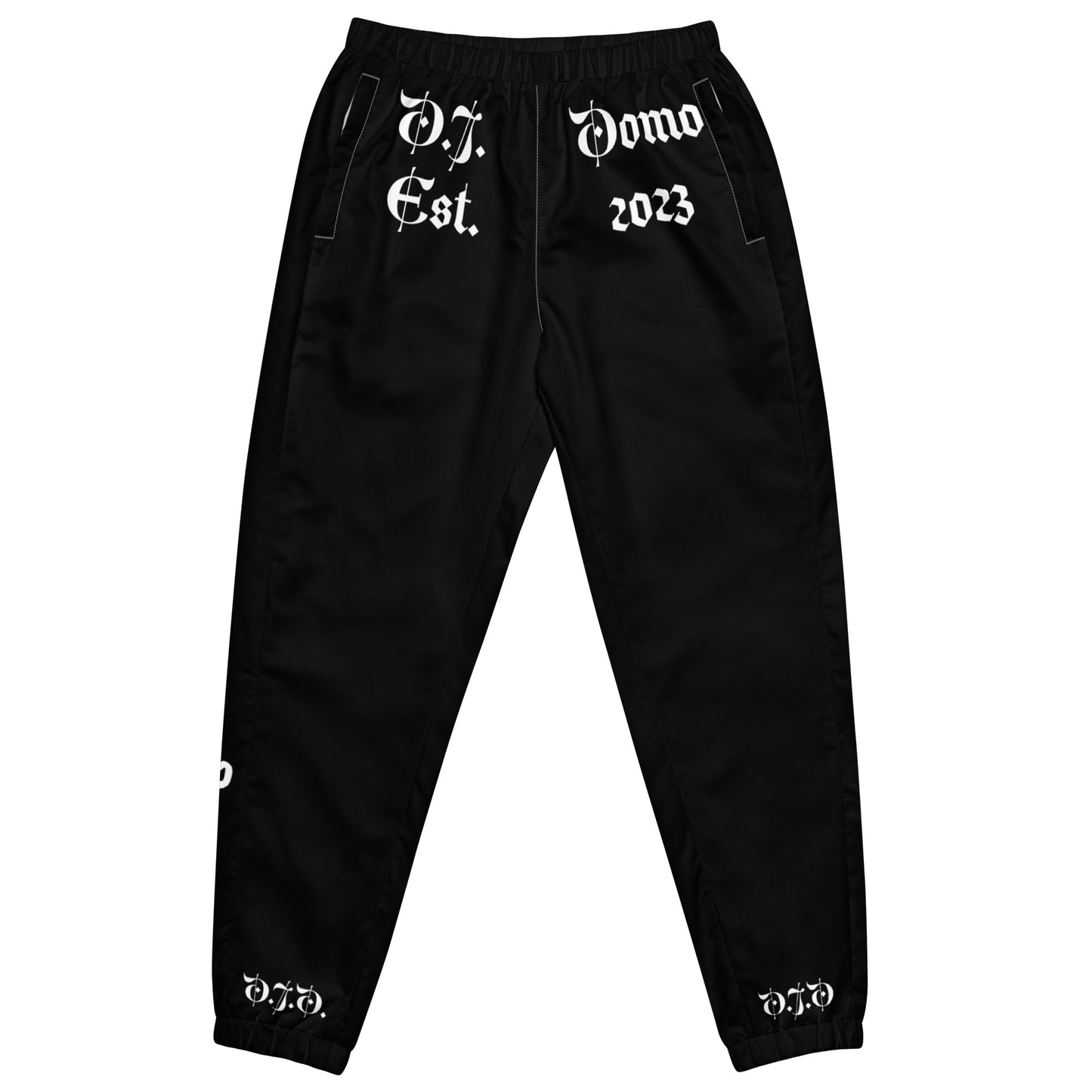 D.J. Domo "Destiny & Purpose" Unisex Track Pants Black/White