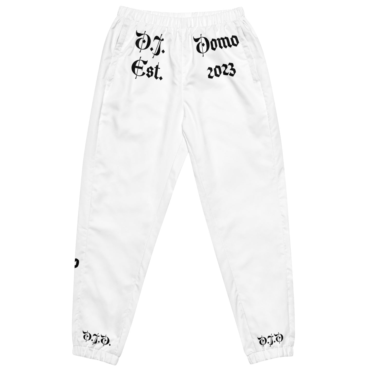 D.J. Domo "Destiny & Purpose" Unisex Track Pants White/Black