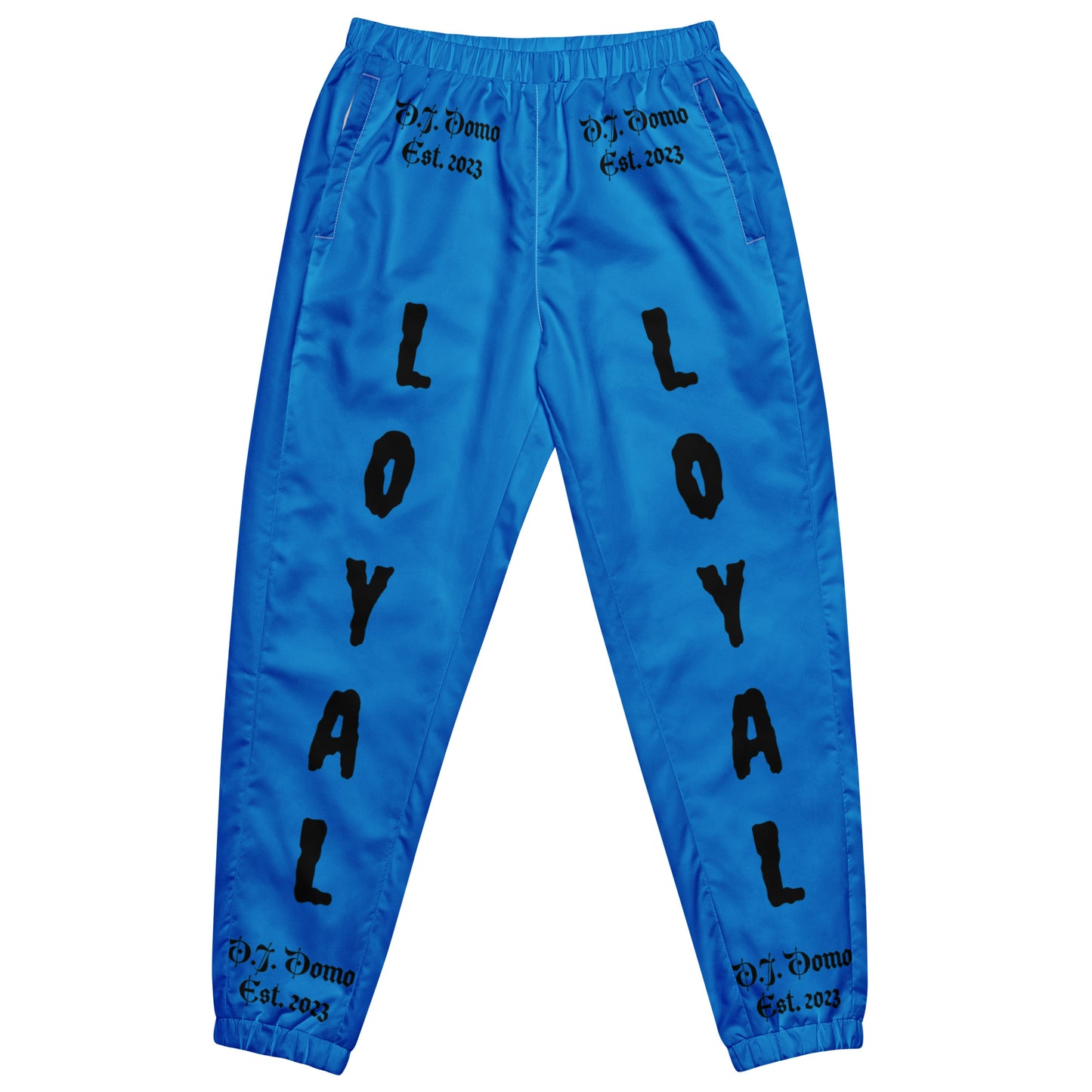 D.J. Domo "LOYAL" Unisex Track Pants Light Blue/Black