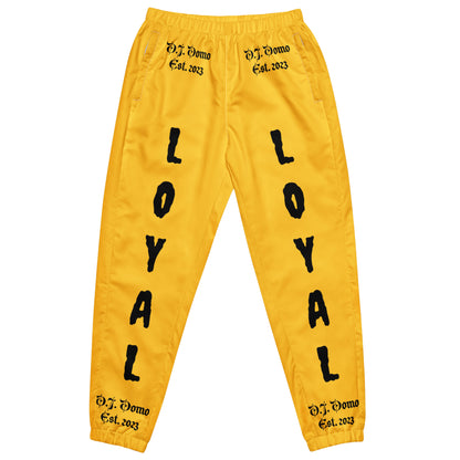 D.J. Domo "LOYAL" Unisex Track Pants Gold/Black