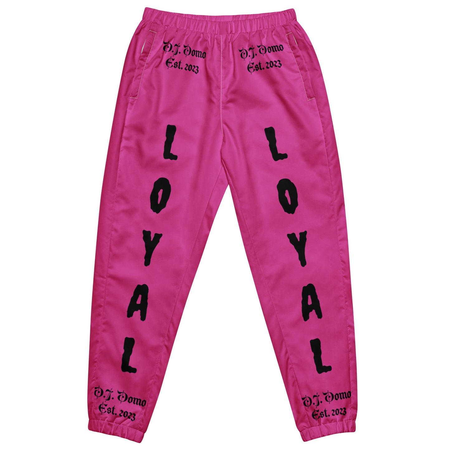 D.J. Domo "LOYAL" Unisex Track Pants Pink/Black