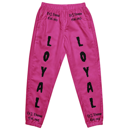 D.J. Domo "LOYAL" Unisex Track Pants Pink/Black