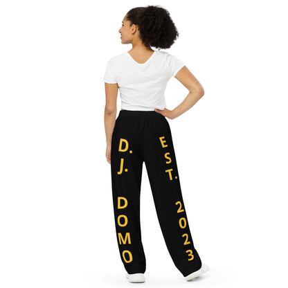 D.J. Domo "Est" Unisex 2 Tone Wide-Leg Pants Gold/Black