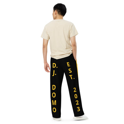 D.J. Domo "Est" Unisex 2 Tone Wide-Leg Pants Gold/Black