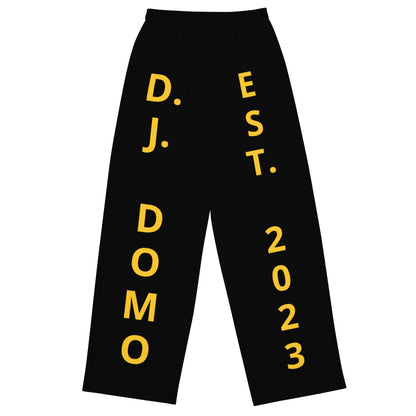 D.J. Domo "Est" Unisex 2 Tone Wide-Leg Pants Gold/Black