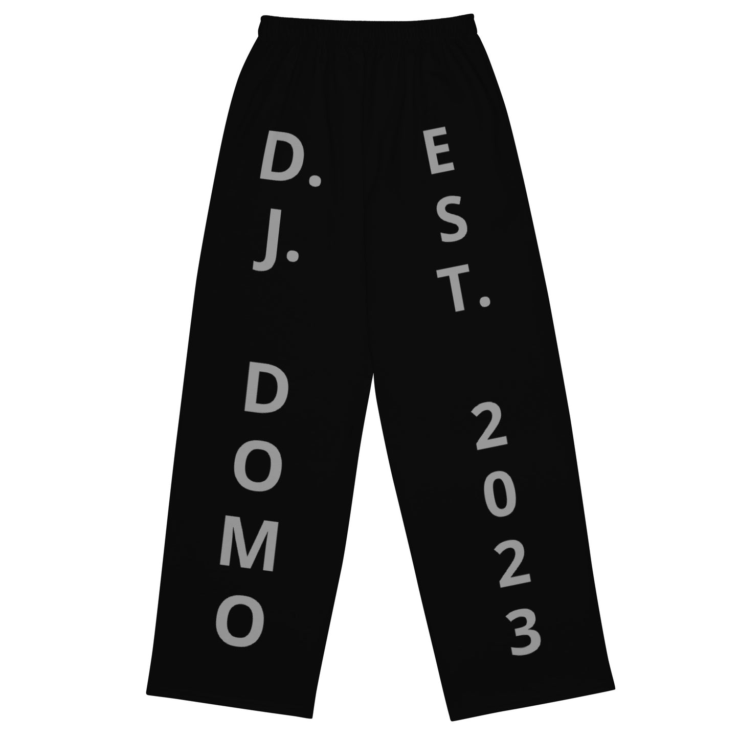 D.J. Domo "Est" Unisex 2 Tone Wide-Leg Pants Gray/Black