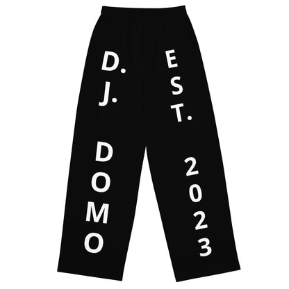 D.J. Domo "Est" Unisex 2 Tone Wide-Leg Pants White/Black