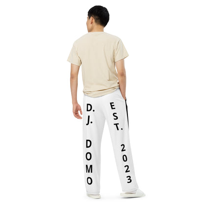 D.J. Domo "Est" Unisex 2 Tone Wide-Leg Pants Black/White