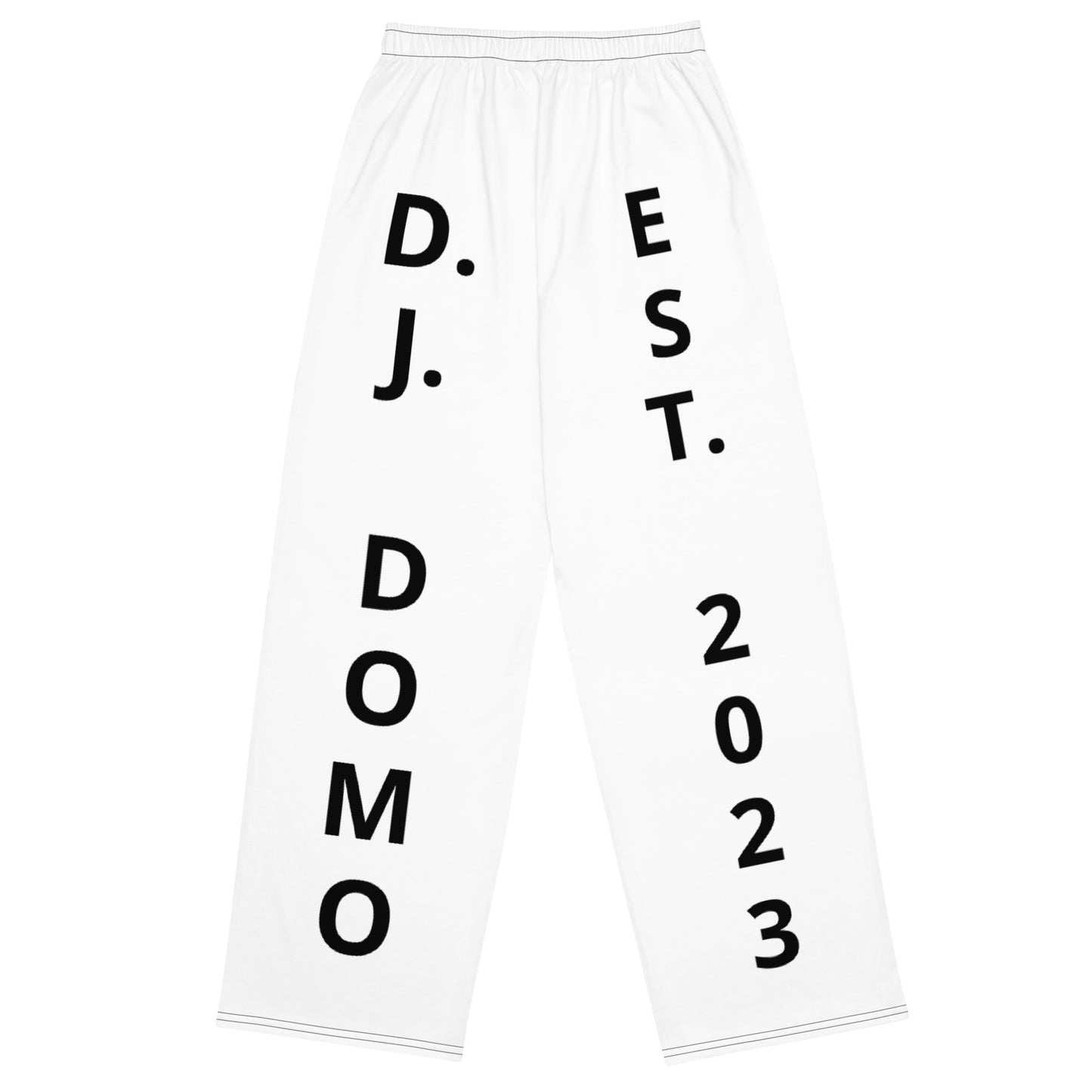 D.J. Domo "Est" Unisex 2 Tone Wide-Leg Pants Black/White