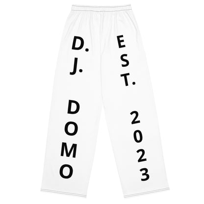 D.J. Domo "Est" Unisex 2 Tone Wide-Leg Pants Black/White