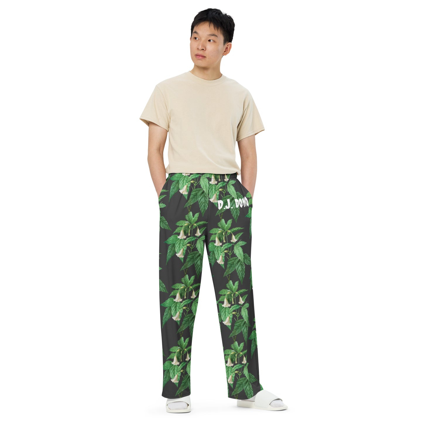 D.J. Domo "Leaf" Unisex Wide-Leg Pants