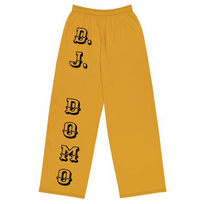 D.J. Domo Unisex Wide-Leg Pants Gold/Black