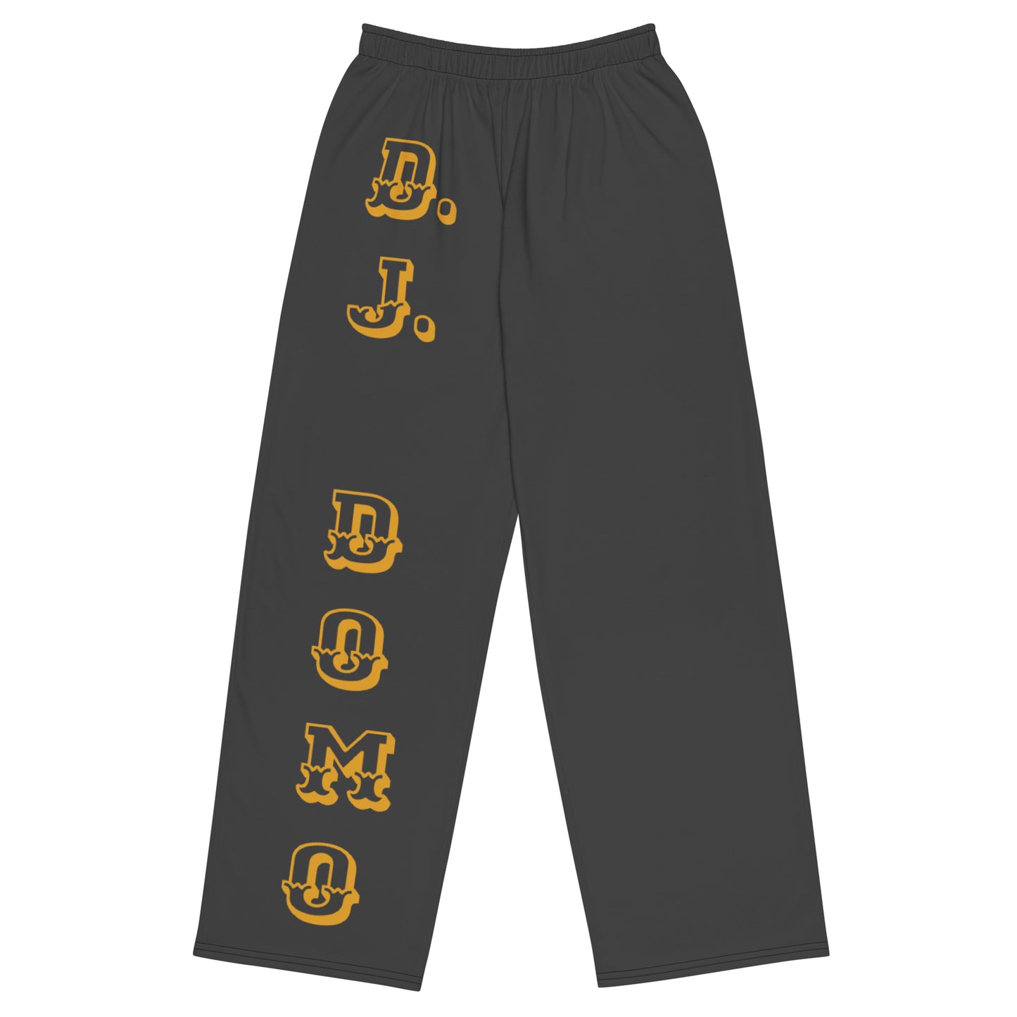 D.J. Domo Unisex Wide-Leg Pants Black/Gold