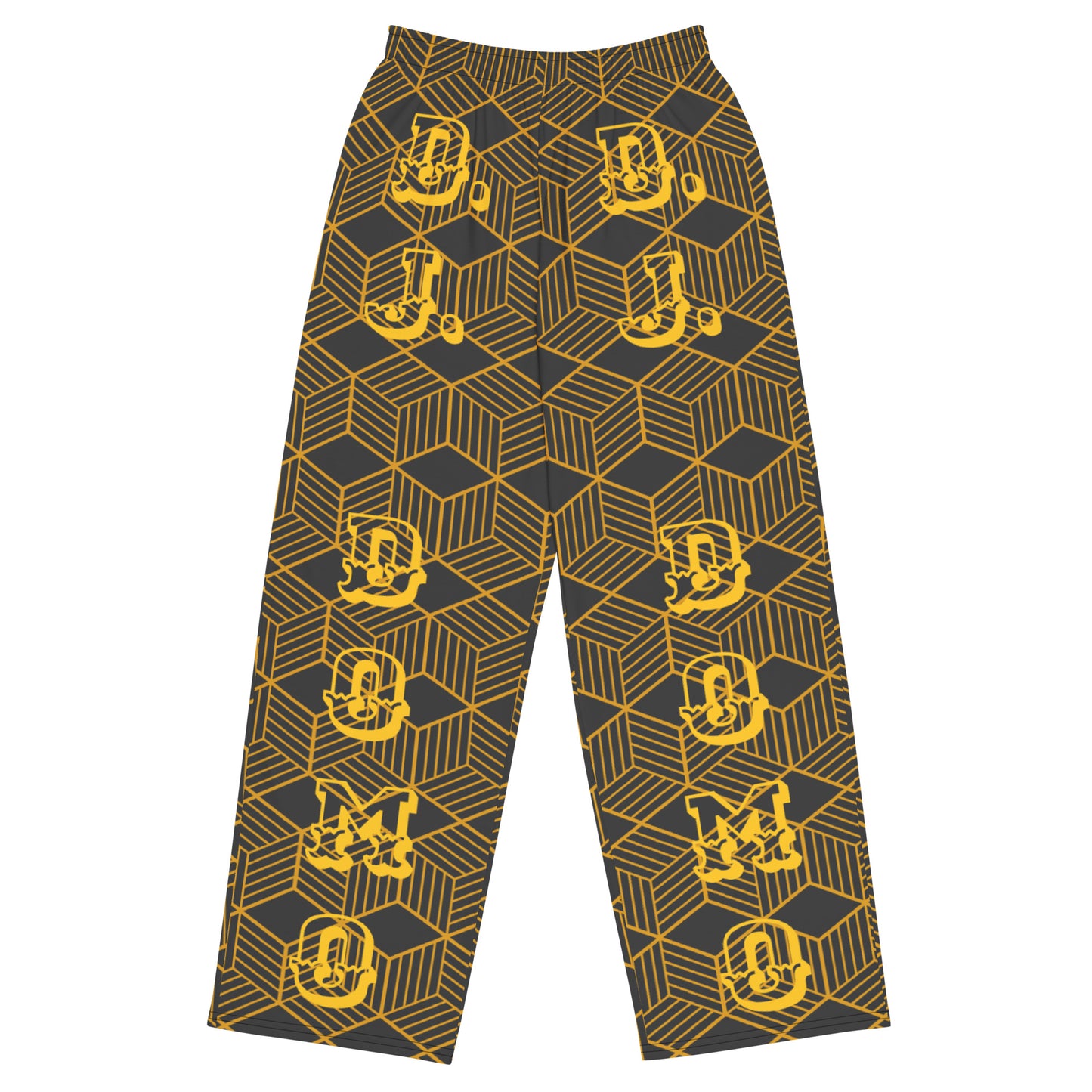 D.J. Domo Unisex Hockey Fan Wide-Leg Pants Brown/Gold