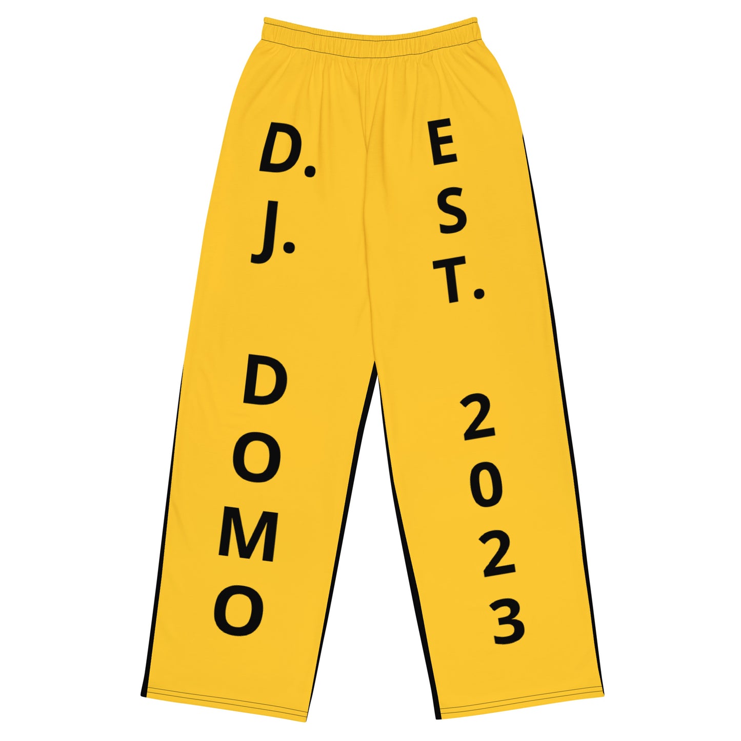 D.J. Domo "Est" Unisex 2 Tone Wide-Leg Pants Gold/Black