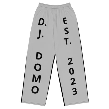 D.J. Domo "Est" Unisex 2 Tone Wide-Leg Pants Gray/Black