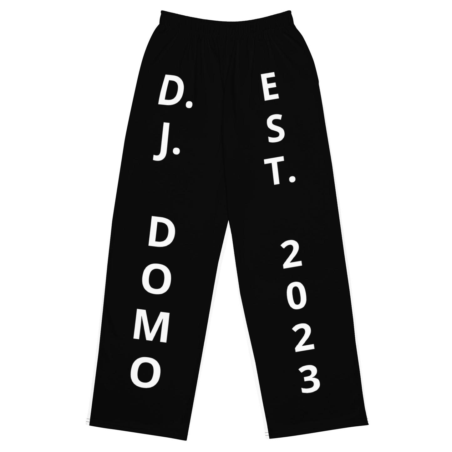 D.J. Domo "Est" Unisex 2 Tone Wide-Leg Pants Black/White