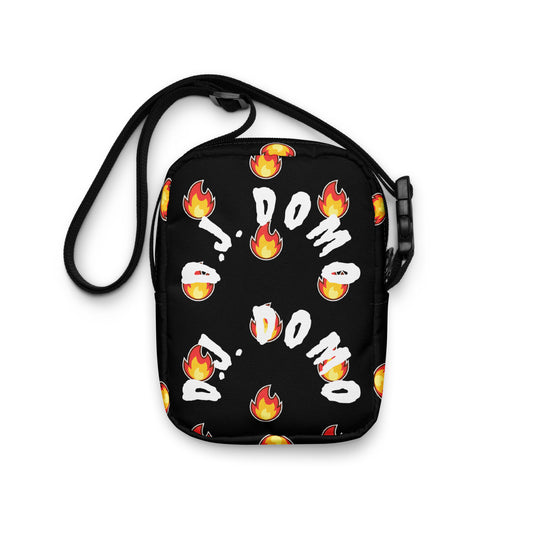 D.J. Domo "Flamerz" Crossbody Shoulder Bag Black