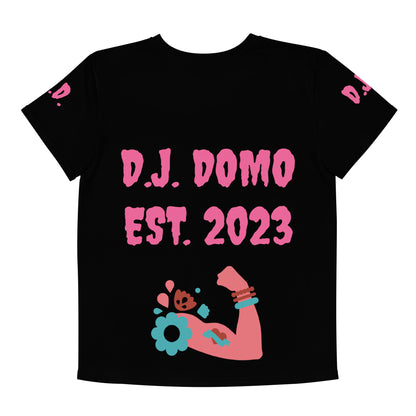 D.J. Domo "Girl power" Youth Crew Neck T-Shirts