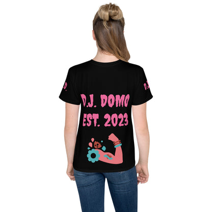 D.J. Domo "Girl power" Youth Crew Neck T-Shirts