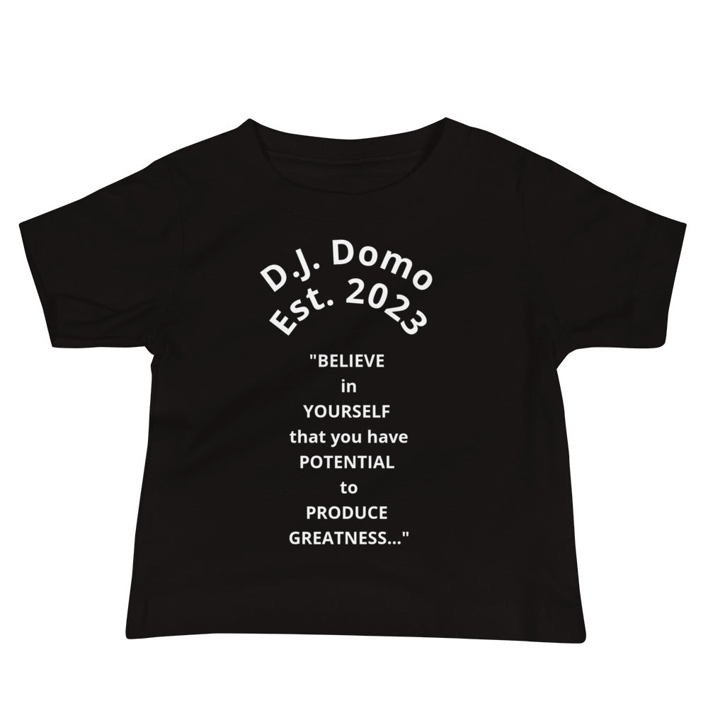 D.J. Domo "Produce Greatness" Baby Jersey Short Sleeve Tee Multi Color/White