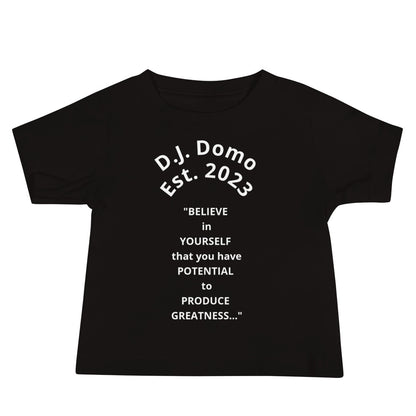 D.J. Domo "Produce Greatness" Baby Jersey Short Sleeve Tee Multi Color/White