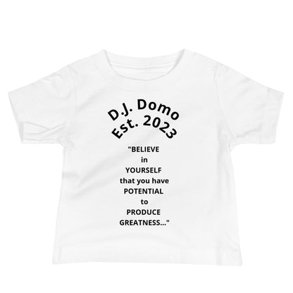 D.J. Domo "Produce Greatness" Baby Jersey Short Sleeve Tee Multi Color/Black