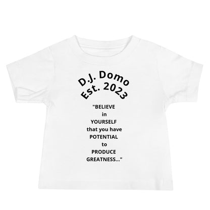 D.J. Domo "Produce Greatness" Baby Jersey Short Sleeve Tee Multi Color/Black