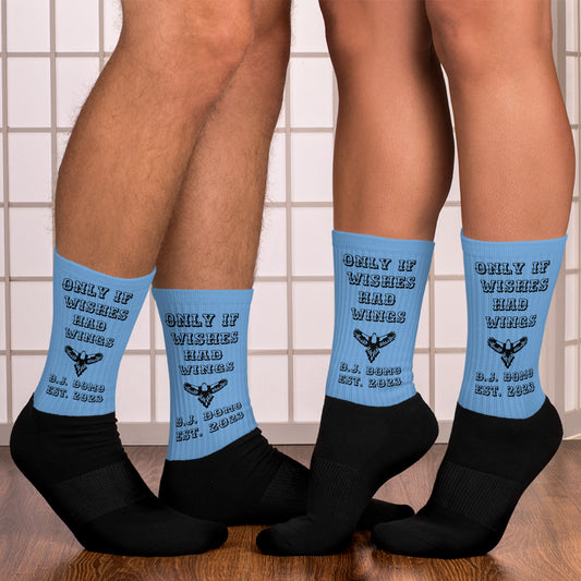 D.J. Domo "Wings" Socks Sky Blue/Black