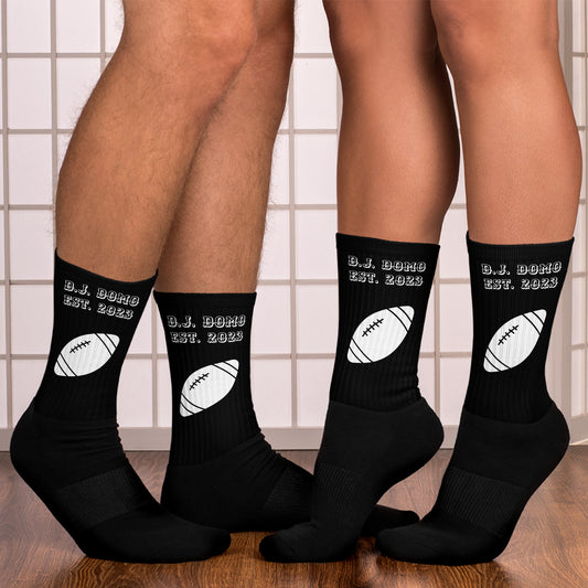 D.J. Domo Football Socks Black/White