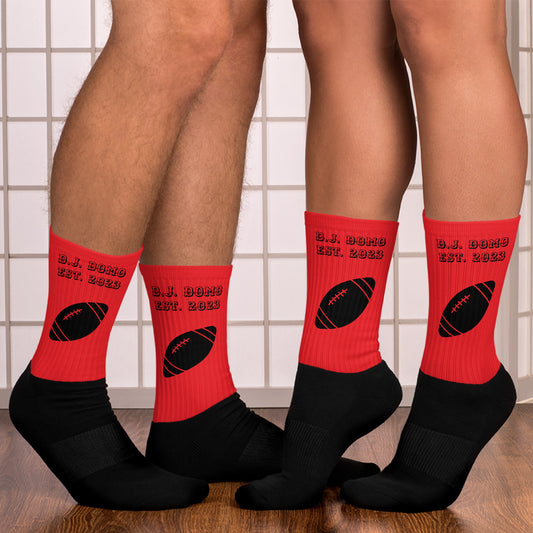 D.J. Domo Football Socks Red/Black