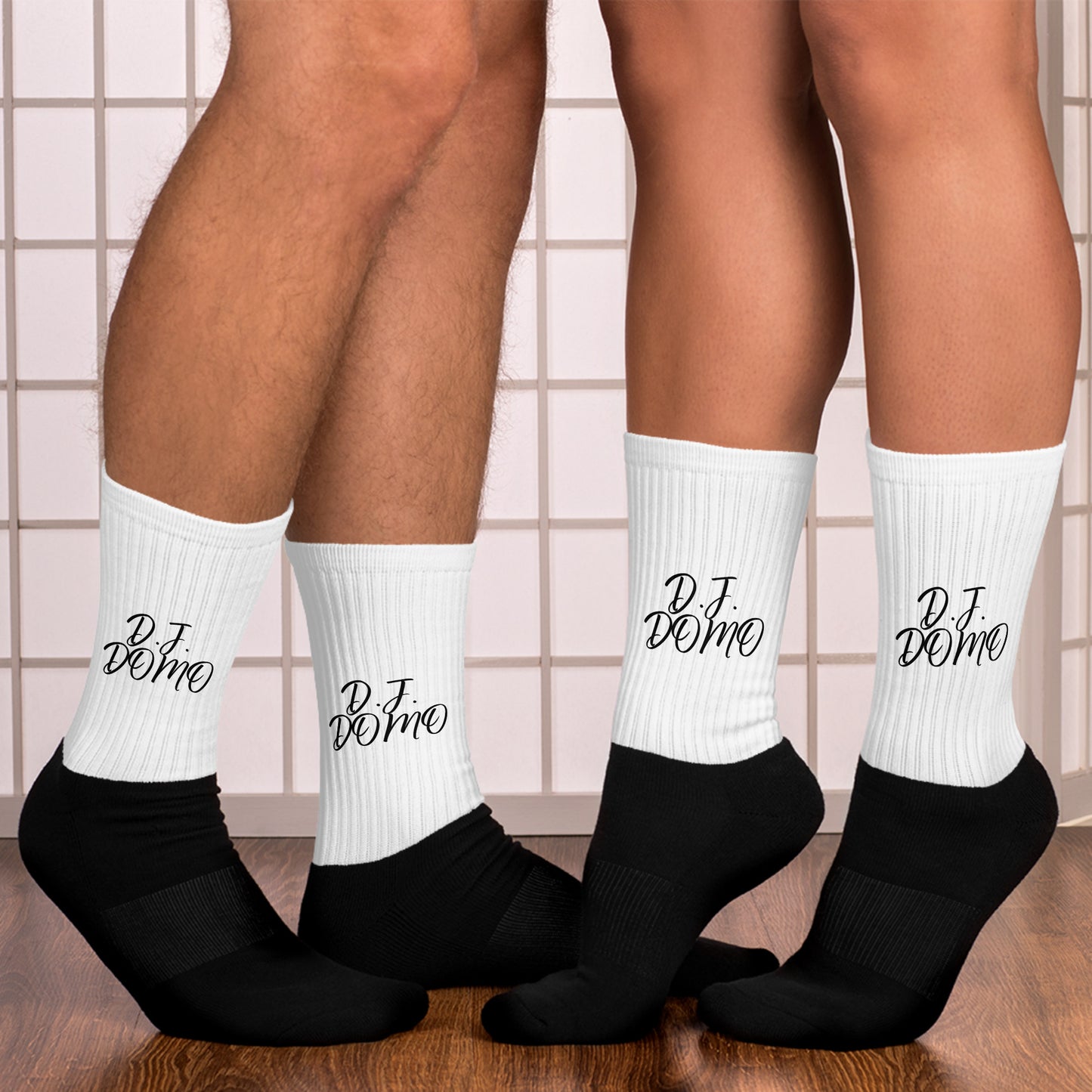 D.J. Domo Socks White/Black