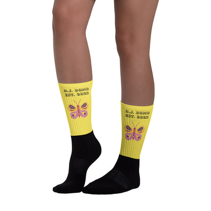 D.J. Domo Butterfly Socks Yellow