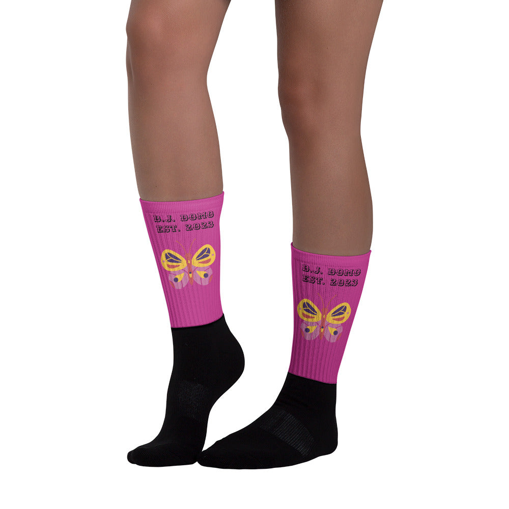 D.J. Domo Butterfly Socks Purple