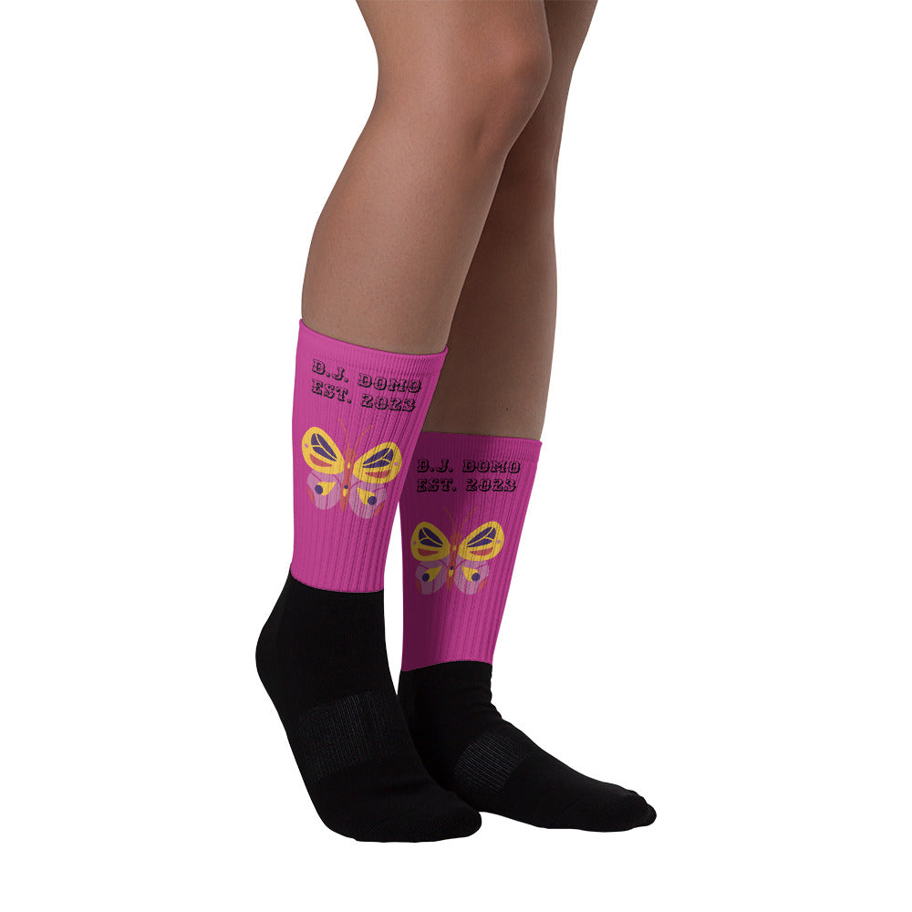 D.J. Domo Butterfly Socks Purple