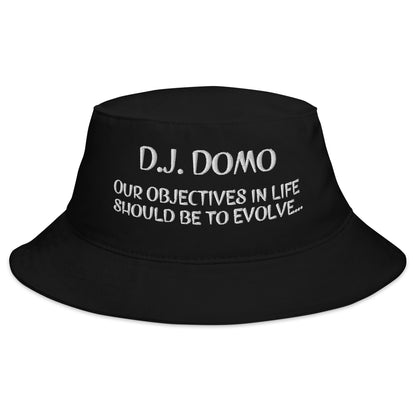 D.J. Domo "OBJECTIVE" Bucket Hat Multi Colors/White