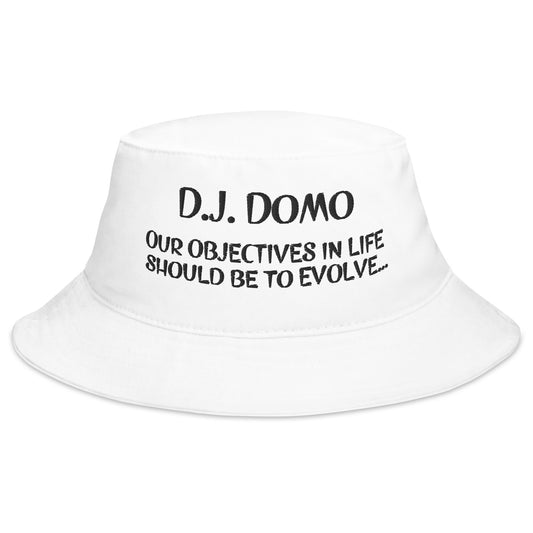 D.J. Domo "OBJECTIVE" Bucket Hat Multi Colors/White