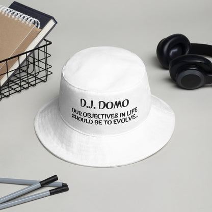 D.J. Domo "OBJECTIVE" Bucket Hat Multi Colors/White