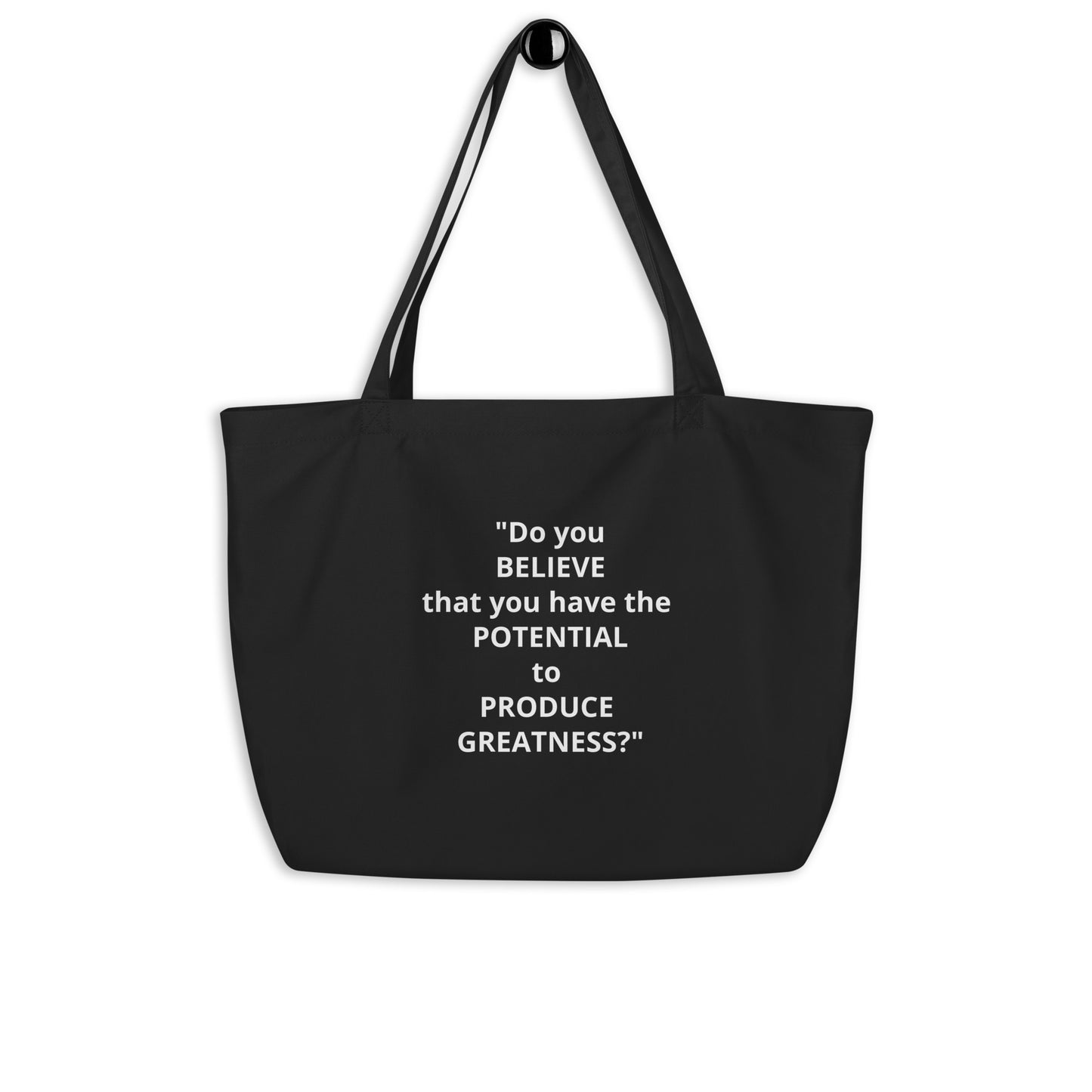 D.J. Domo "Produce Greatness" Large Tote Bag Black/White