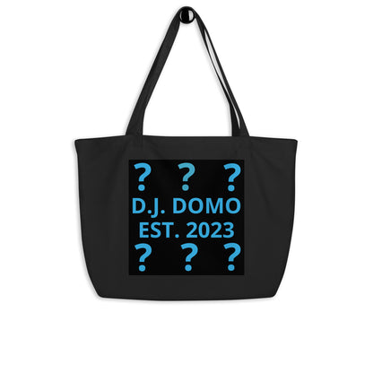 D.J. Domo "Produce Greatness" Large Tote Bag Black/Light Blue