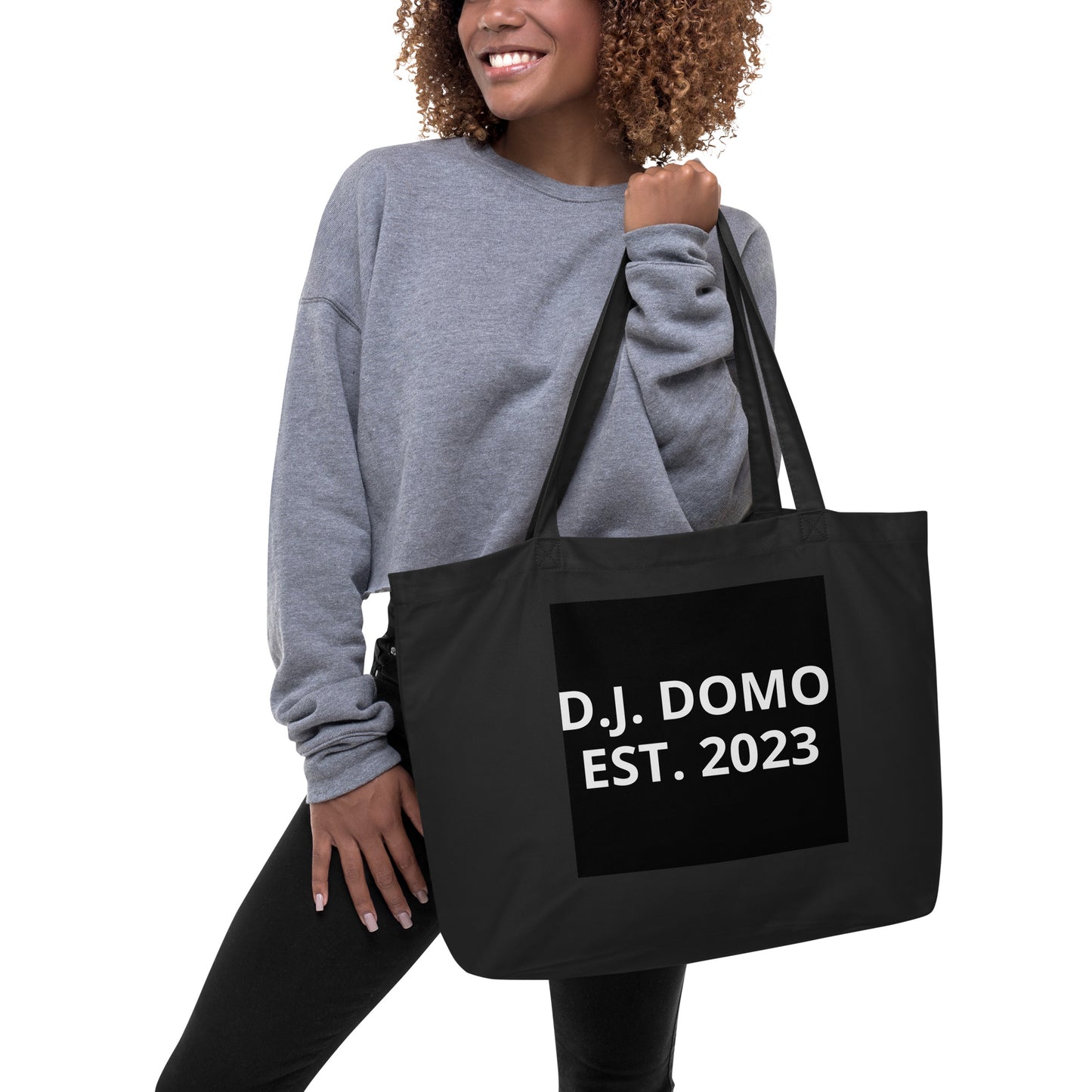 D.J. Domo "PG" Large Tote Bag Black/White