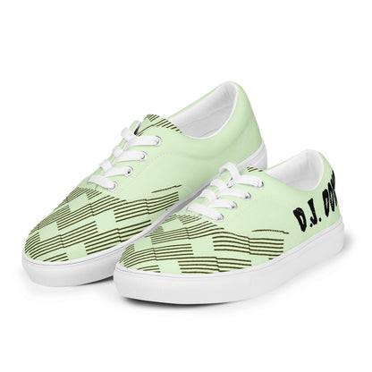 D.J. Domo "In The Zone" Men Lace-Up Canvas Shoes Green